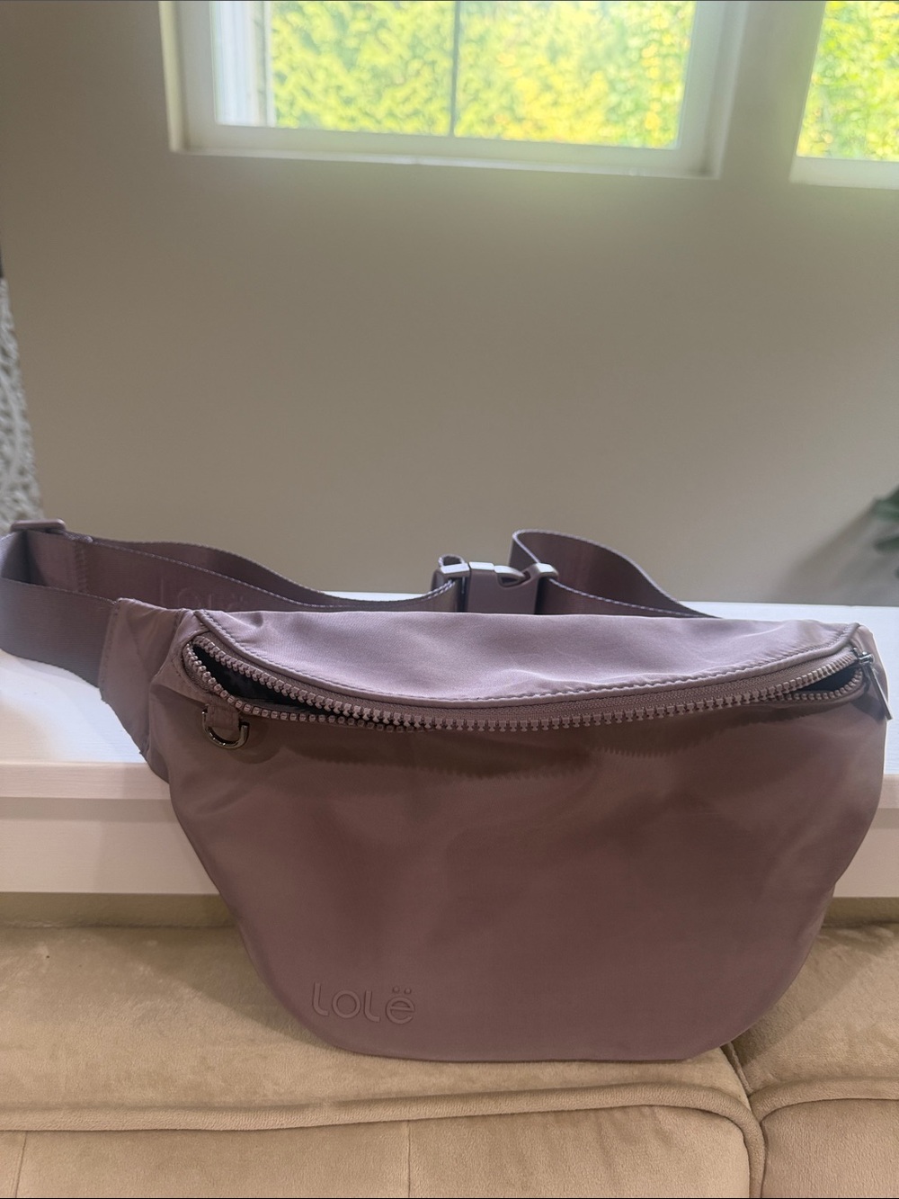 Lole Mauve Belt Bag with Adjustable Strap